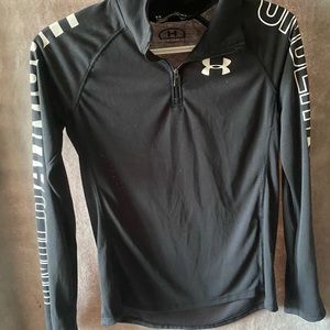 Under Armour YLG Black 1/4 Zip Pullover